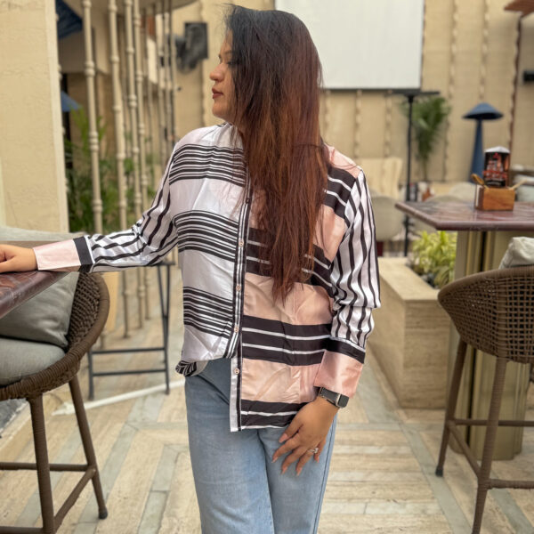 Blush Lines Button-Down