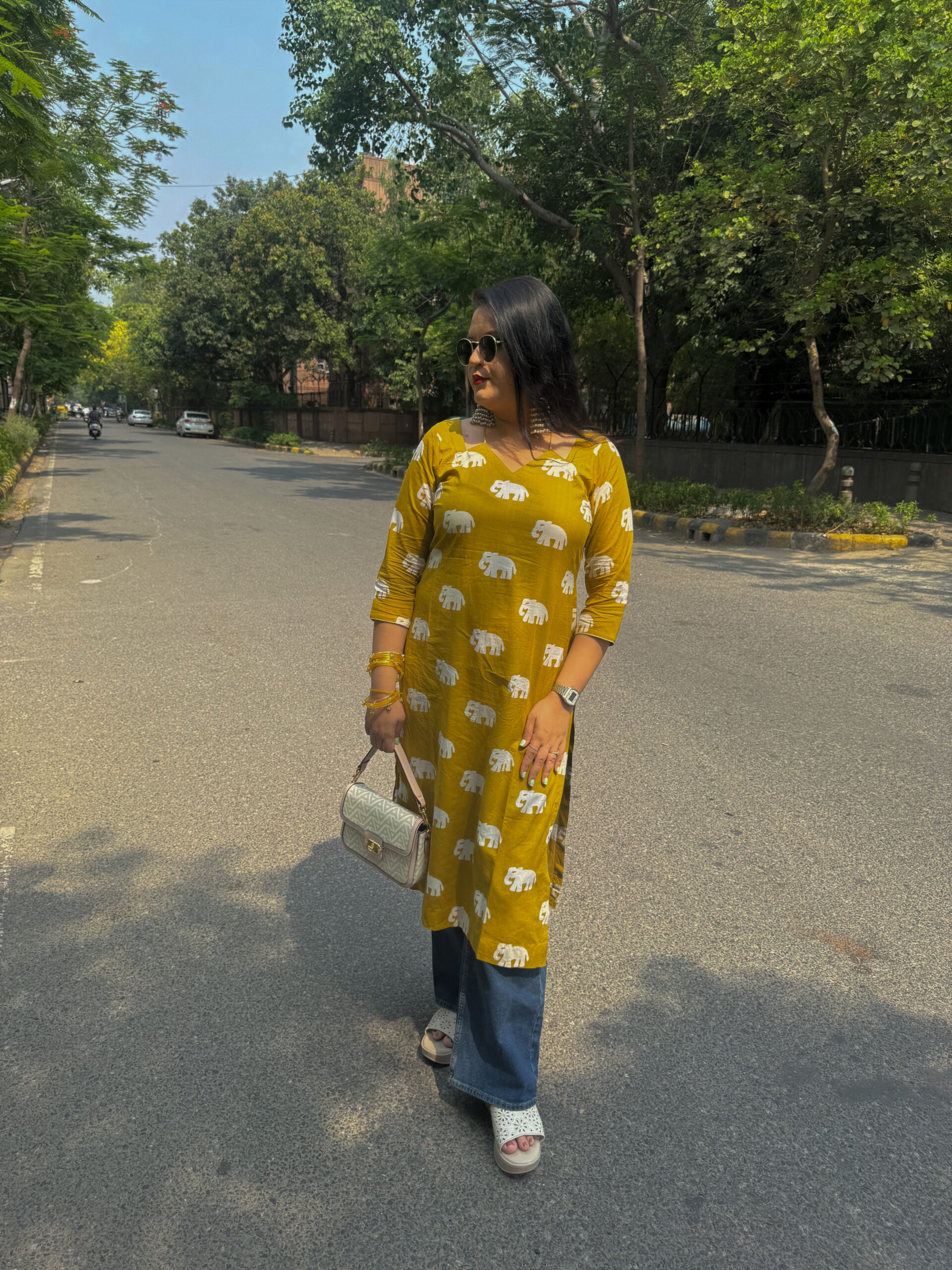 Elephant Charm Straight Kurta - Image 2