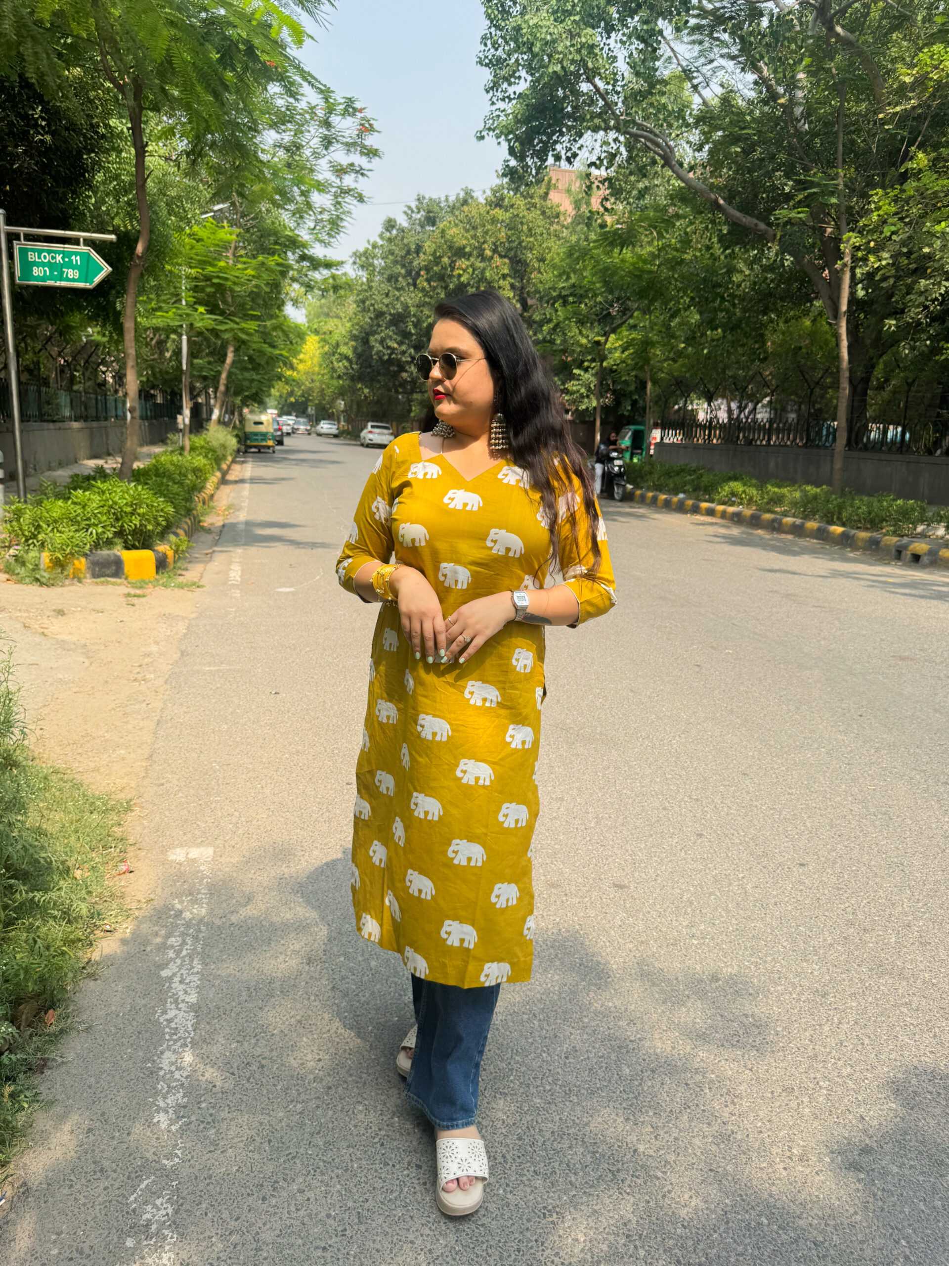 Elephant Charm Straight Kurta - Image 3