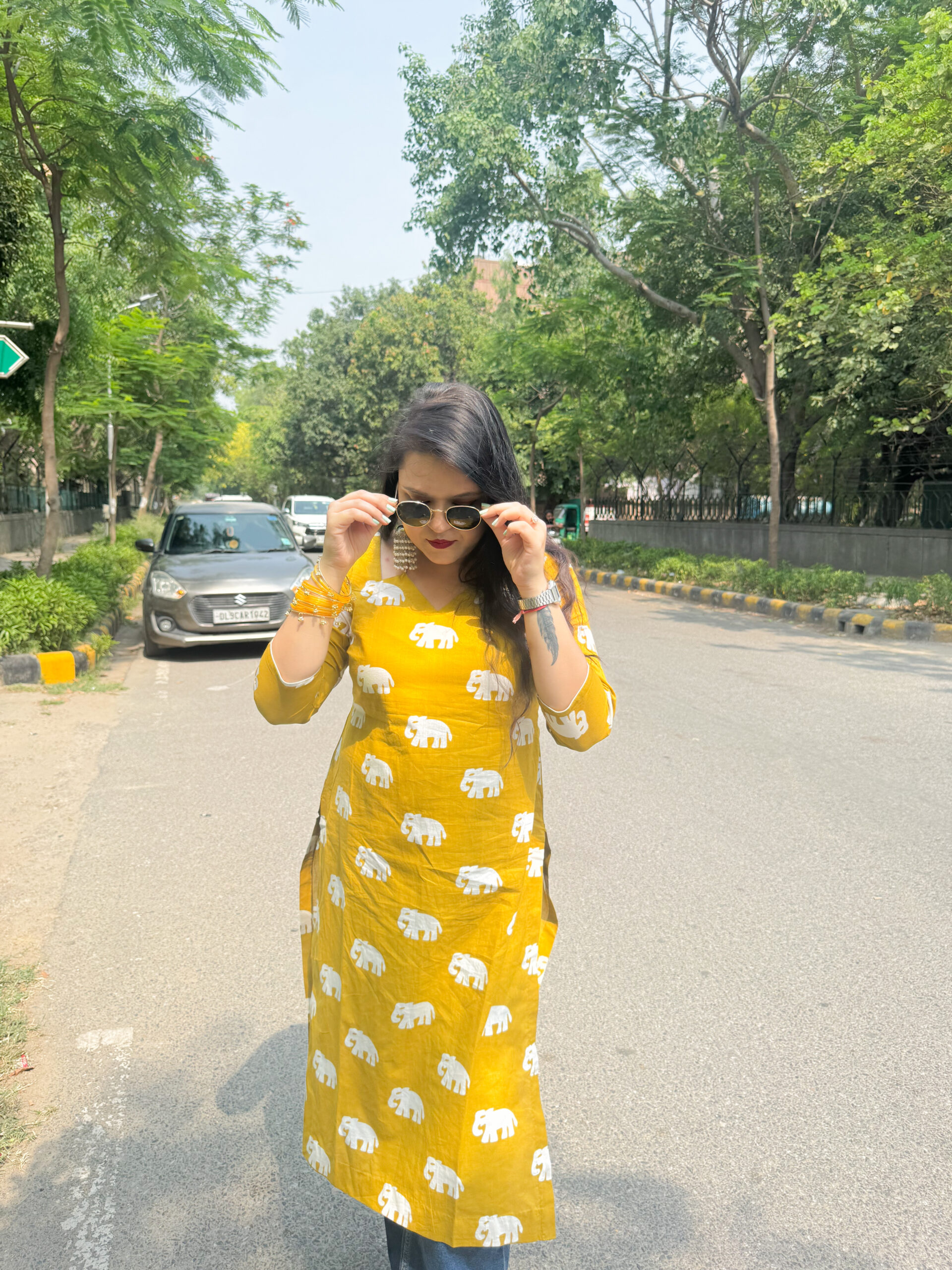 Elephant Charm Straight Kurta - Image 5