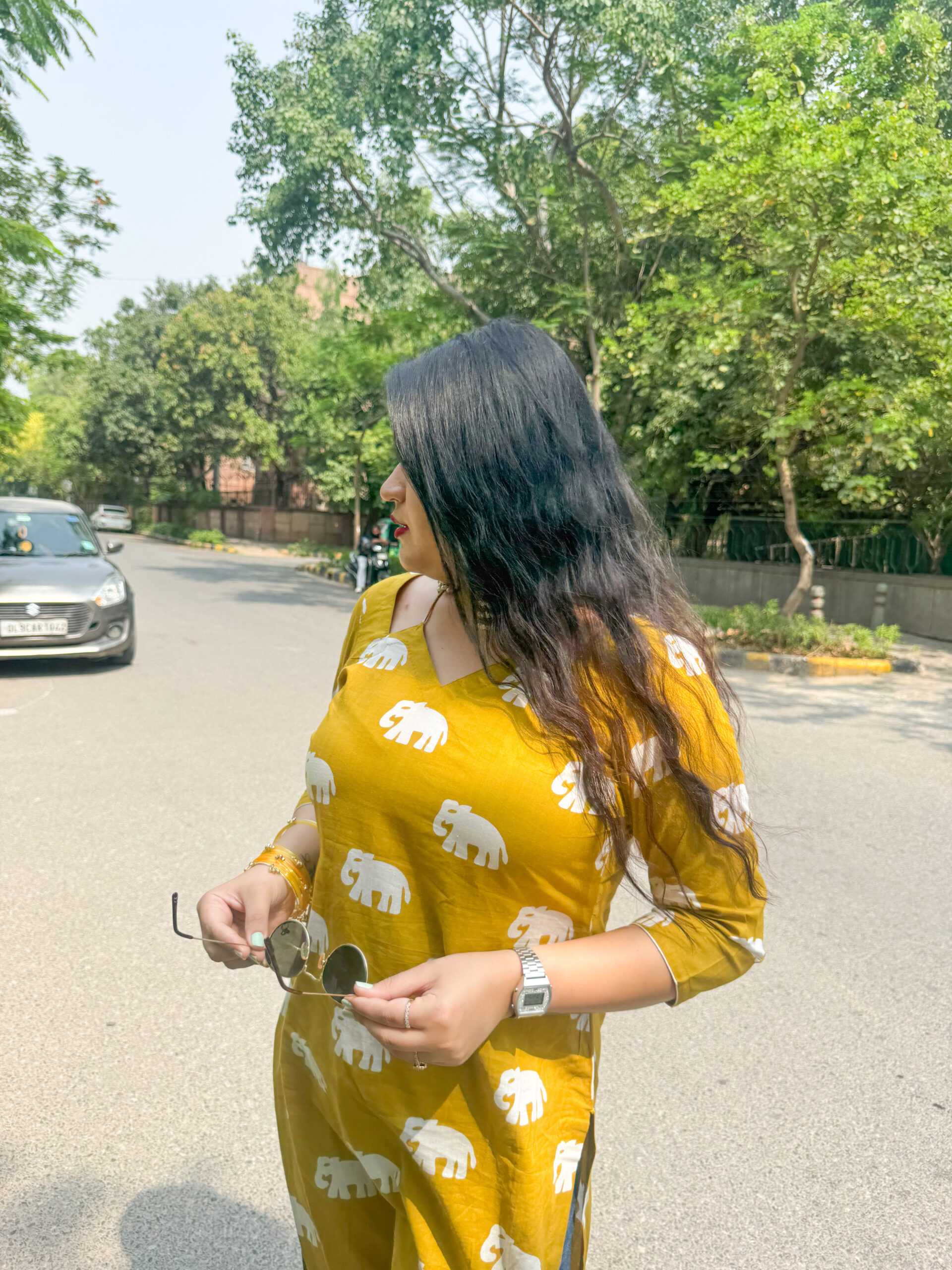 Elephant Charm Straight Kurta - Image 4