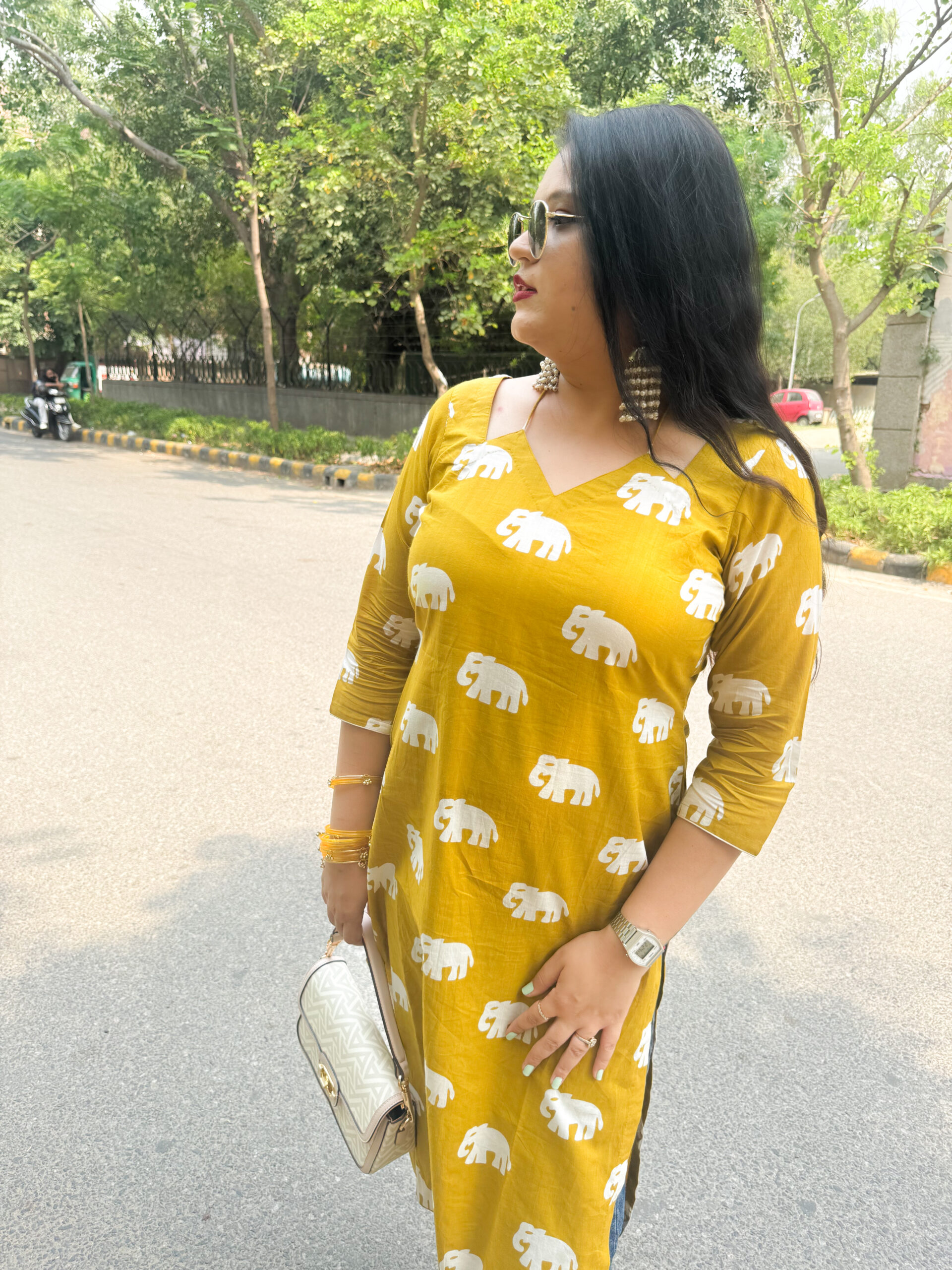 Elephant Charm Straight Kurta - Image 8